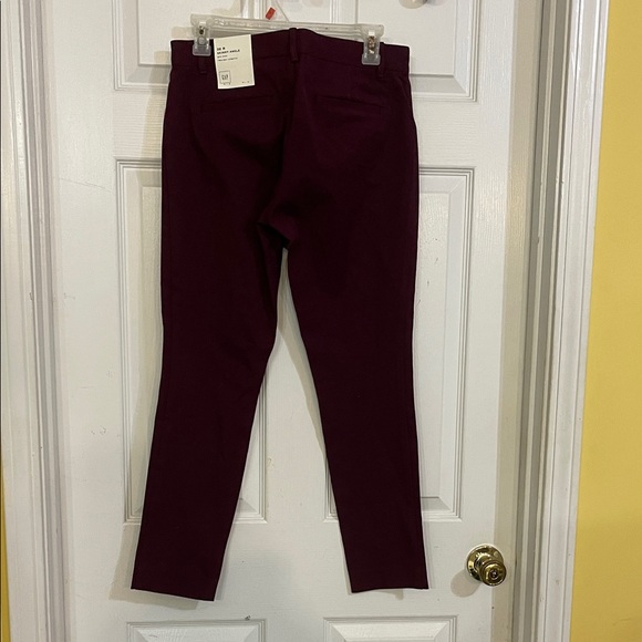 GAP Women's Deep Burgundy skinny Ankle Jeans size 6 - Picture 6 of 9